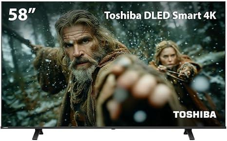 Smart TV DLED 58" 4K Toshiba 58C350NS VIDAA 3 HDMI 2 USB Wi-Fi