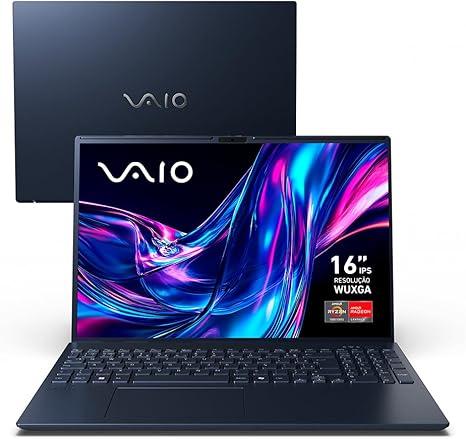 Notebook VAIO FE16 AMD® Ryzen 7-5825U Linux 8GB RAM 512GB SSD 16" IPS WUXGA Antirreflexo - Cinza Grafite