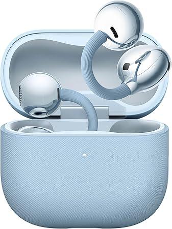 Fone de Ouvido Sem Fio, HUAWEI FreeClip 2, Design em C, Audição Adaptativa Open-ear, Até 38 Horas Bateria com Grande Autonomia, Fone de Ouvido para Corrida Esportivo, IP57, Azul